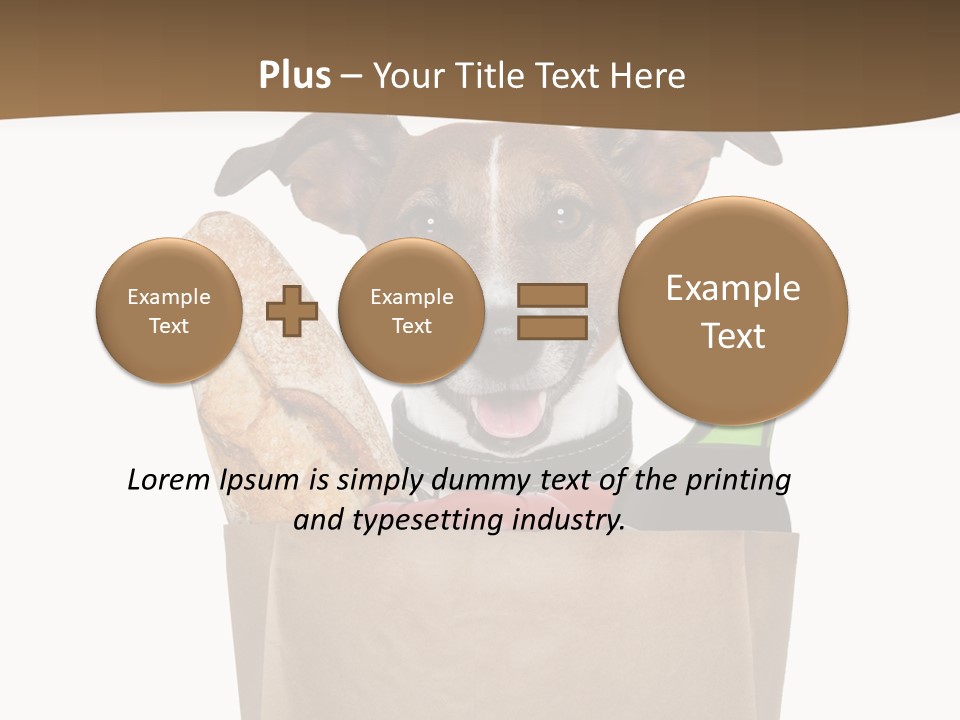 Fresh Background Shopping Bag PowerPoint Template