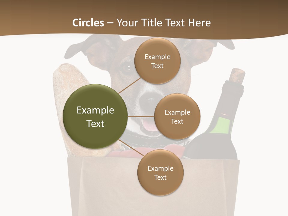 Fresh Background Shopping Bag PowerPoint Template