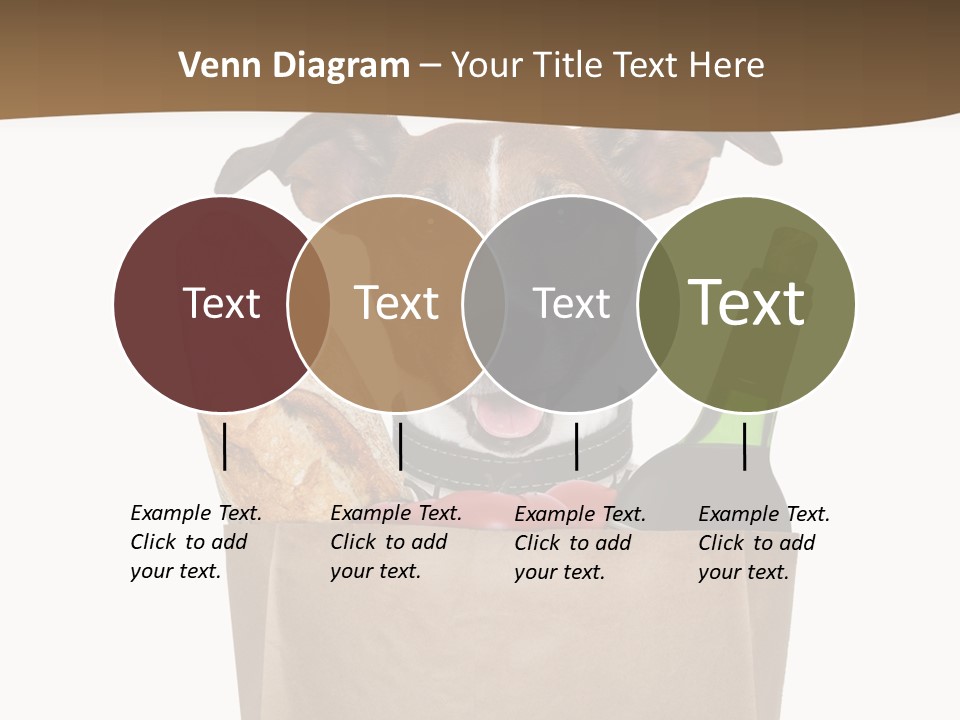 Fresh Background Shopping Bag PowerPoint Template