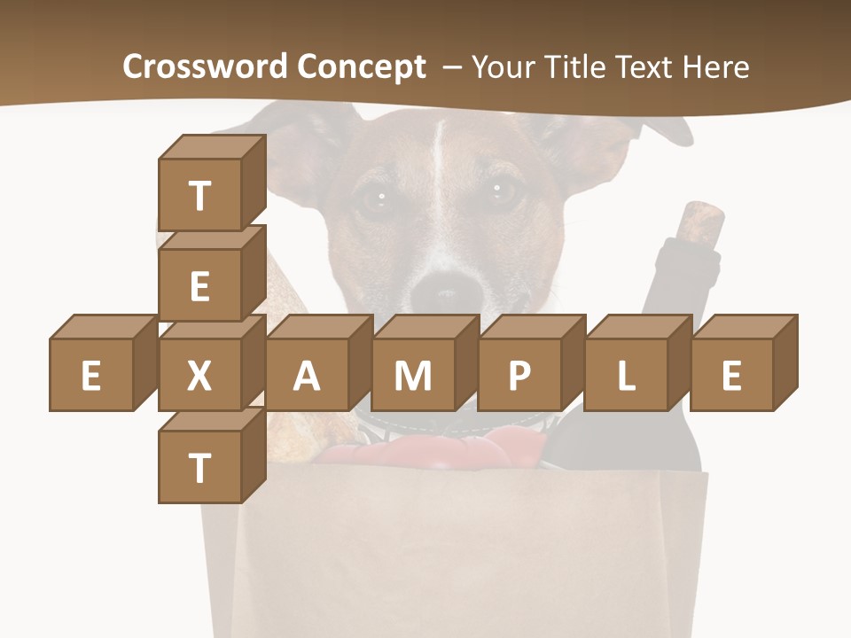 Fresh Background Shopping Bag PowerPoint Template