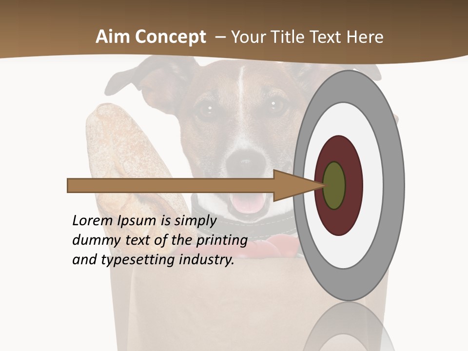 Fresh Background Shopping Bag PowerPoint Template