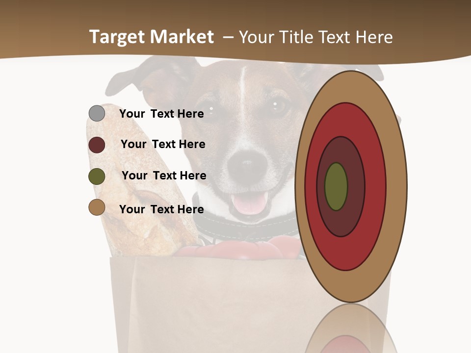 Fresh Background Shopping Bag PowerPoint Template