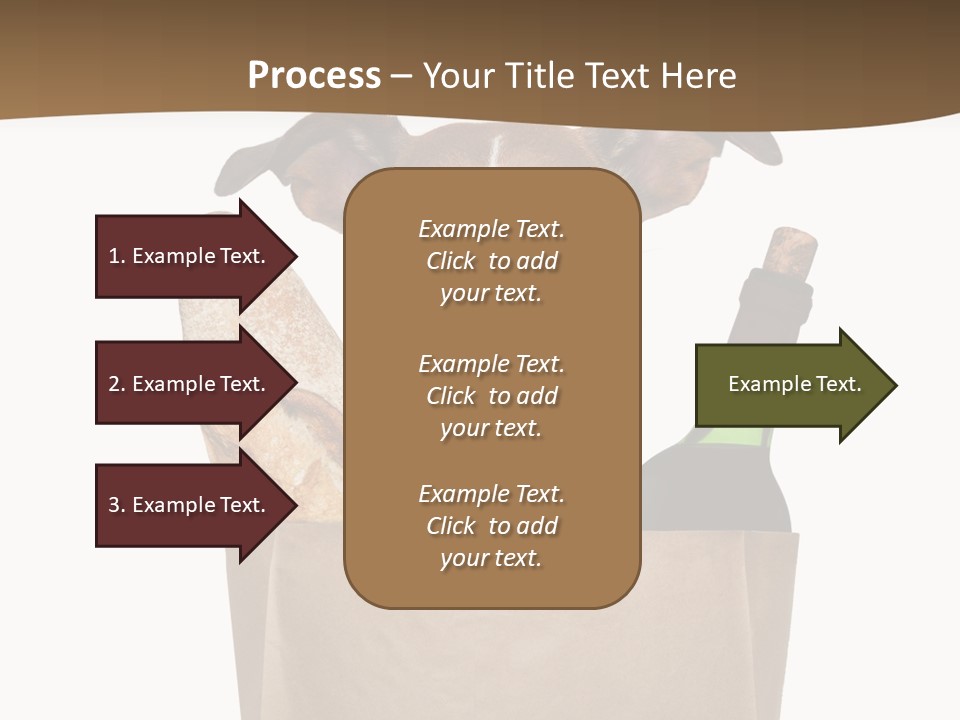 Fresh Background Shopping Bag PowerPoint Template