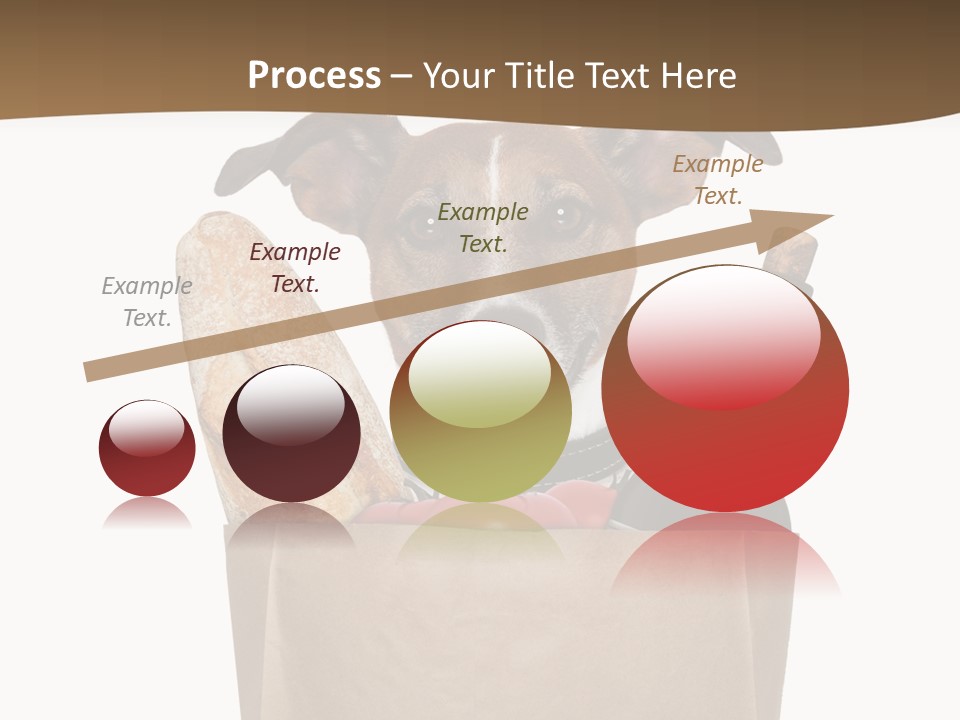 Fresh Background Shopping Bag PowerPoint Template