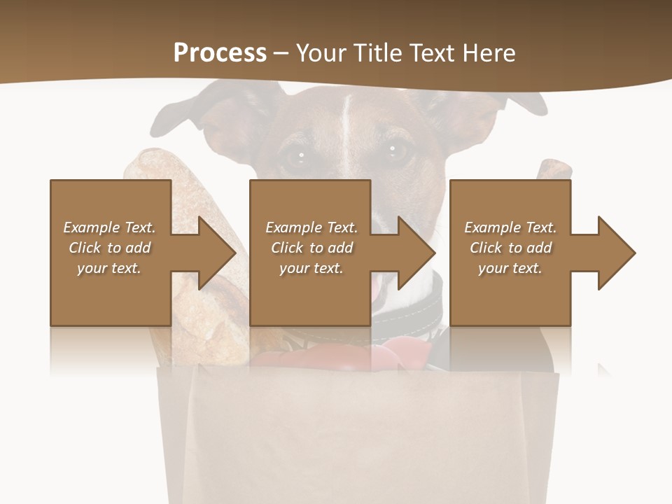 Fresh Background Shopping Bag PowerPoint Template