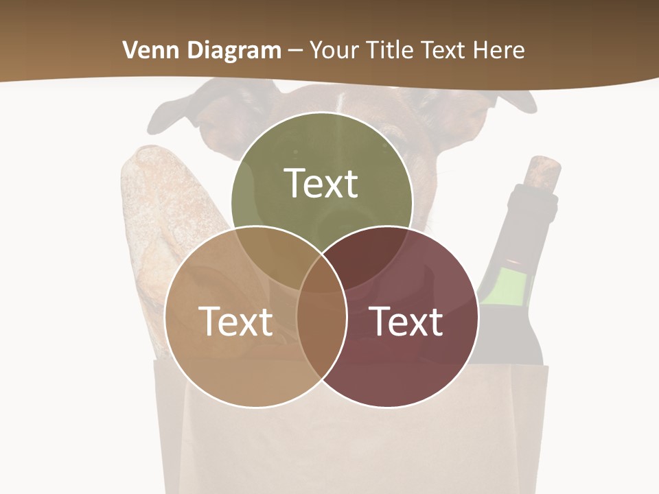 Fresh Background Shopping Bag PowerPoint Template