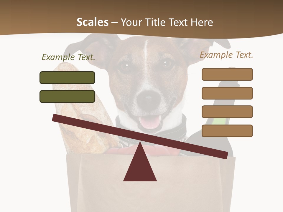 Fresh Background Shopping Bag PowerPoint Template