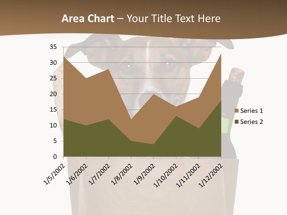 Fresh Background Shopping Bag PowerPoint Template