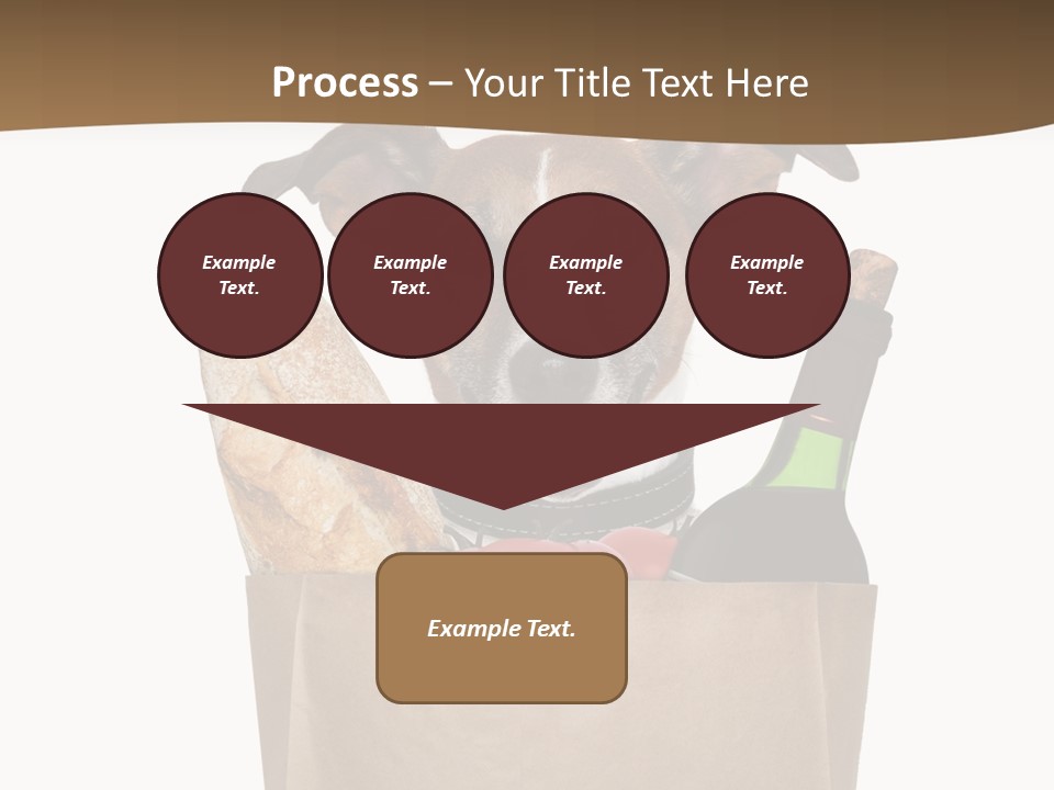 Fresh Background Shopping Bag PowerPoint Template