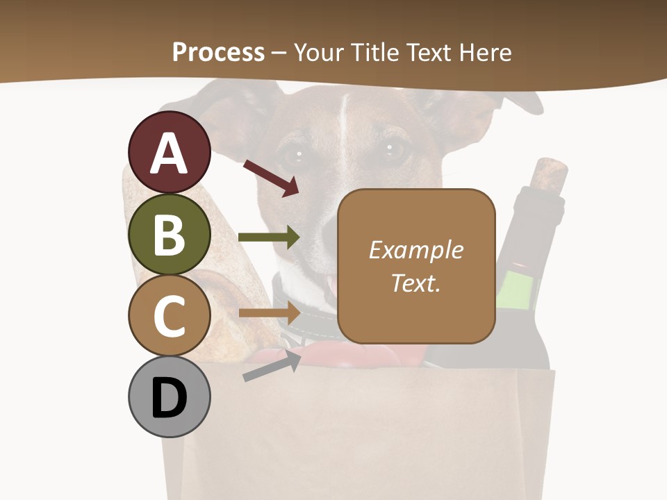 Fresh Background Shopping Bag PowerPoint Template