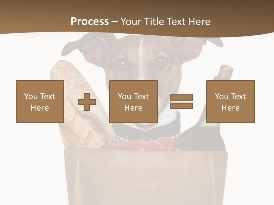 Fresh Background Shopping Bag PowerPoint Template