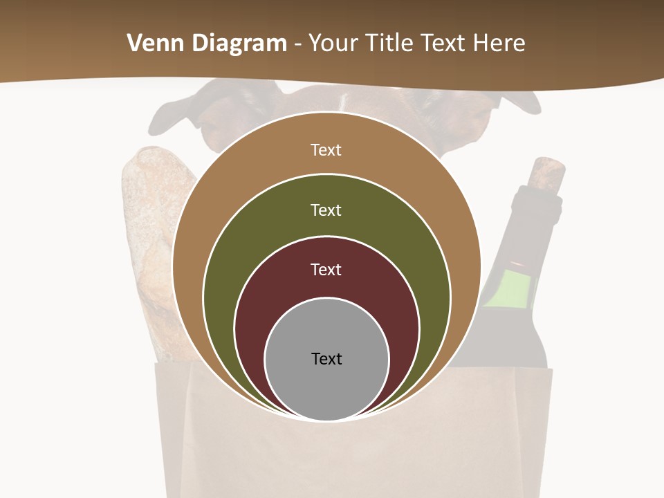 Fresh Background Shopping Bag PowerPoint Template