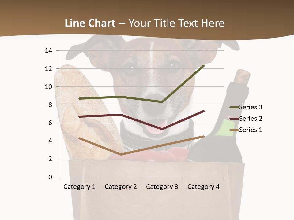 Fresh Background Shopping Bag PowerPoint Template