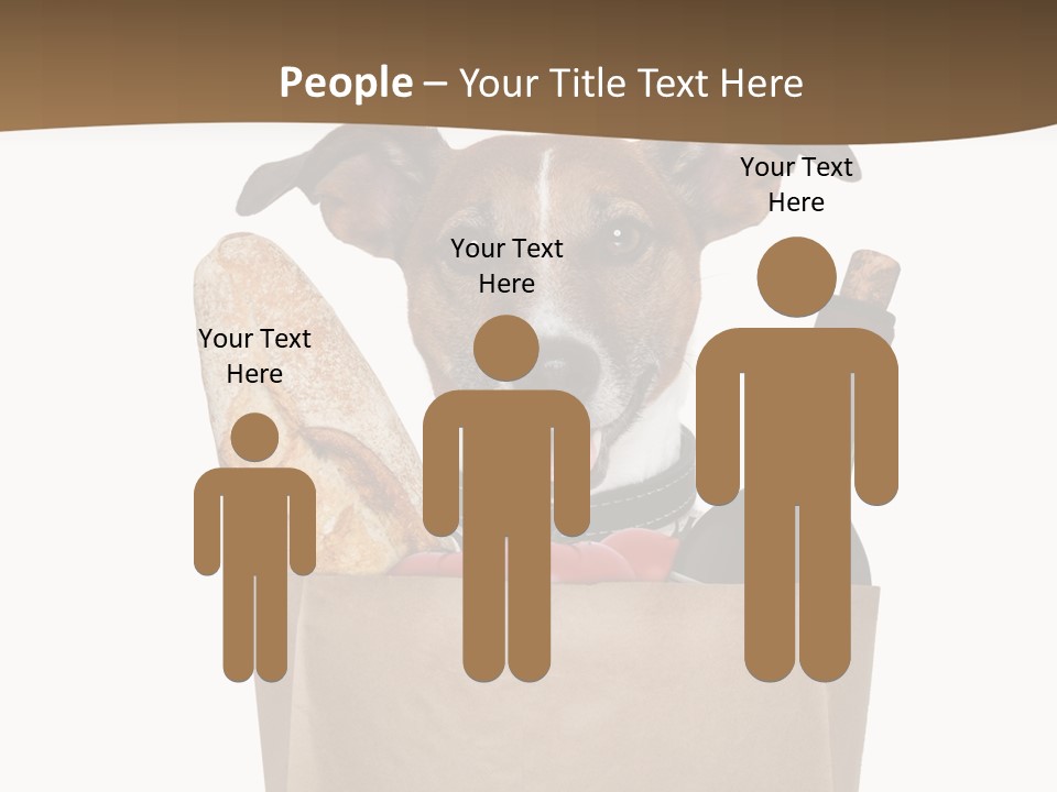 Fresh Background Shopping Bag PowerPoint Template