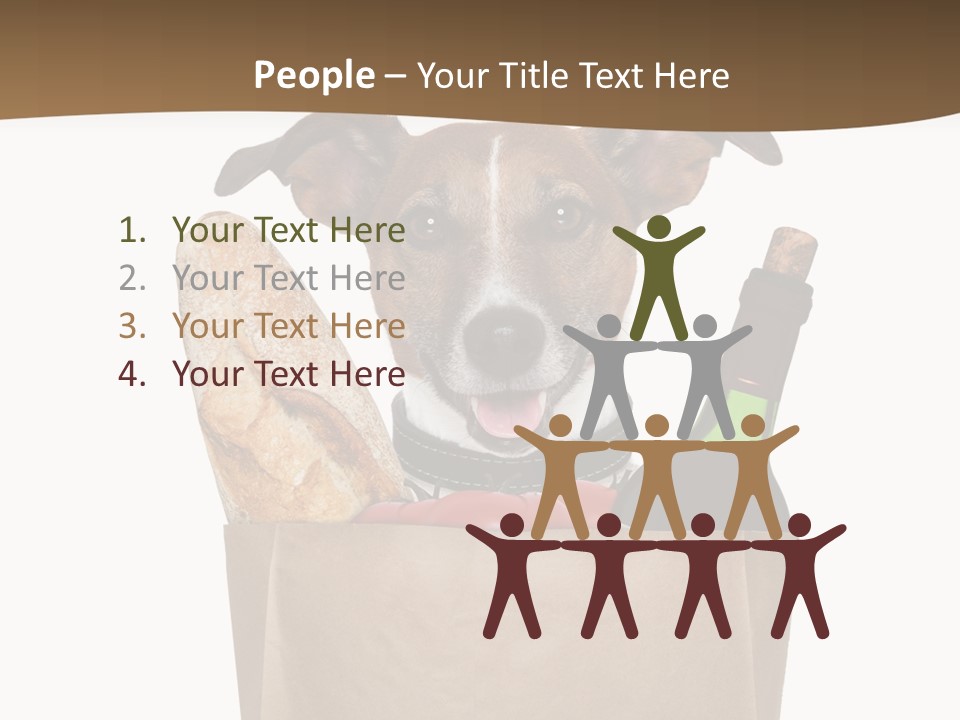 Fresh Background Shopping Bag PowerPoint Template