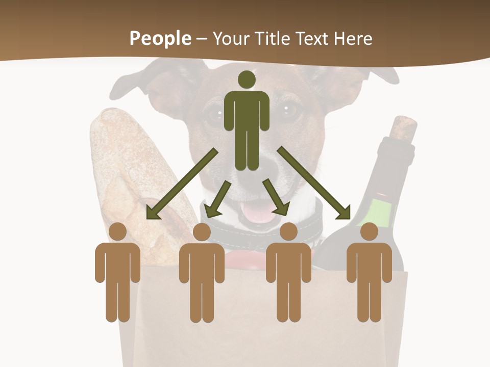 Fresh Background Shopping Bag PowerPoint Template