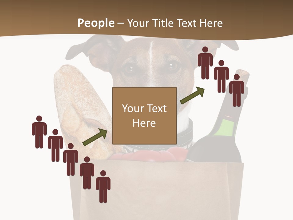 Fresh Background Shopping Bag PowerPoint Template