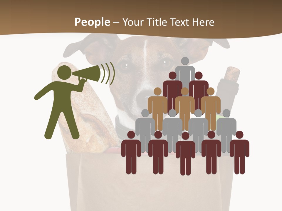 Fresh Background Shopping Bag PowerPoint Template