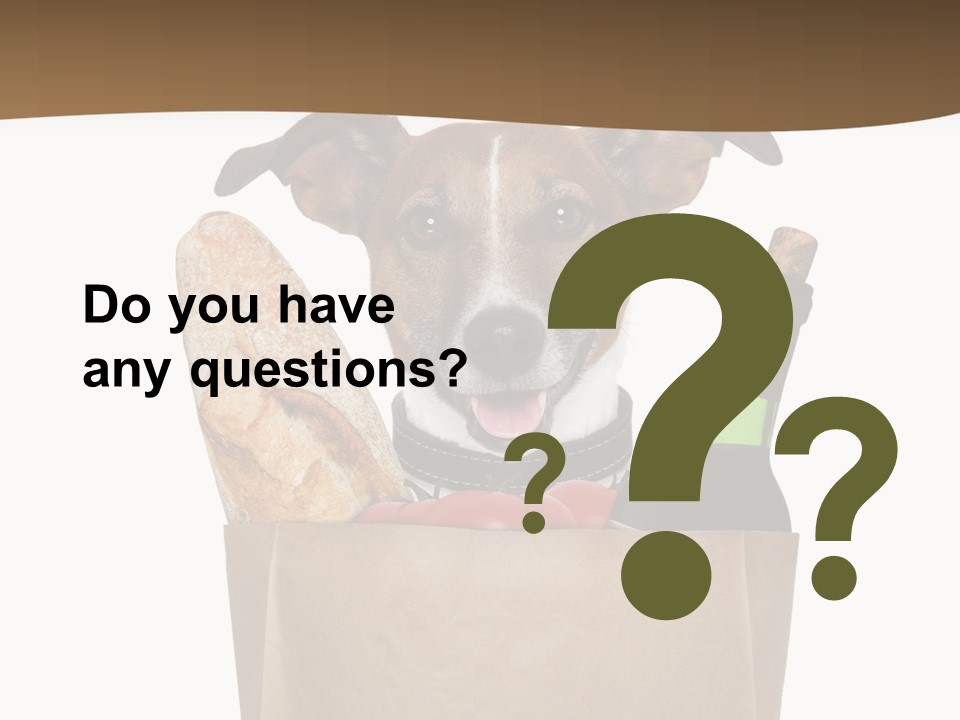 Fresh Background Shopping Bag PowerPoint Template