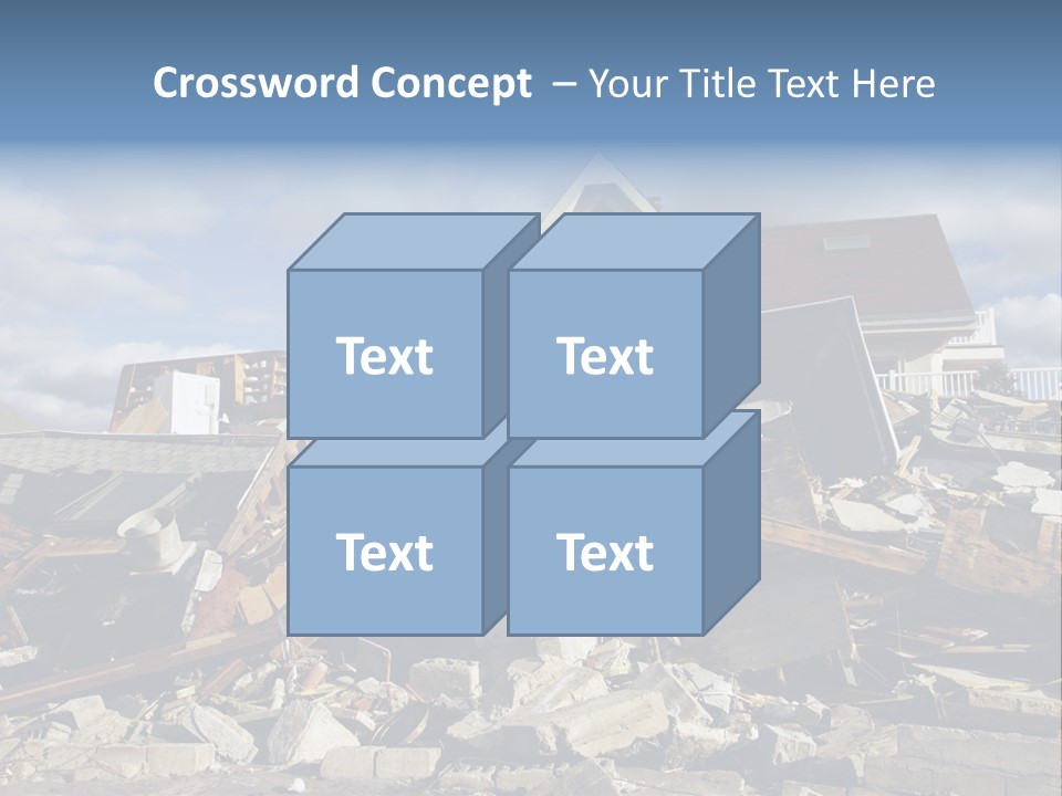 Concrete Rising Demolish PowerPoint Template