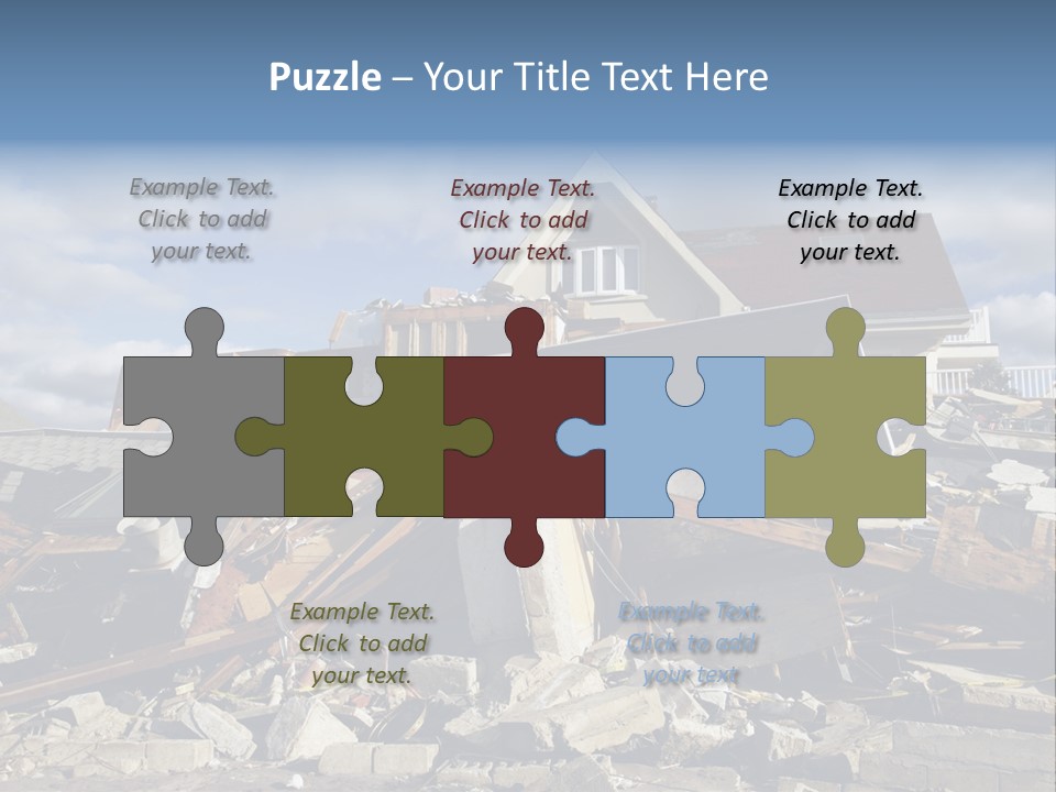 Concrete Rising Demolish PowerPoint Template