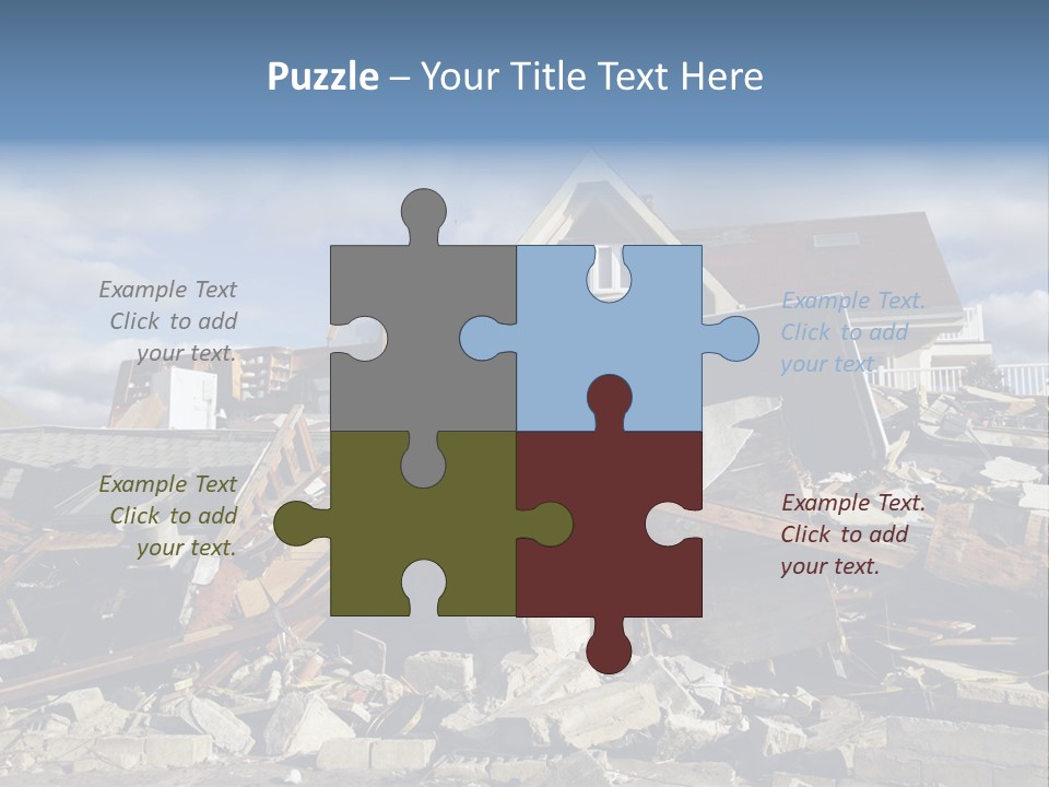Concrete Rising Demolish PowerPoint Template