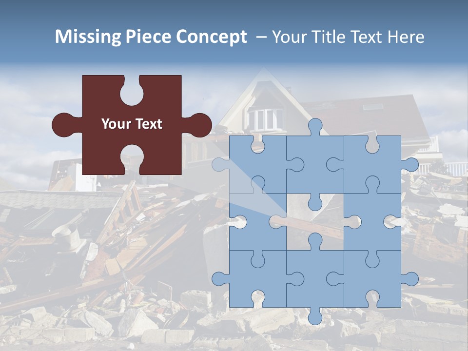 Concrete Rising Demolish PowerPoint Template