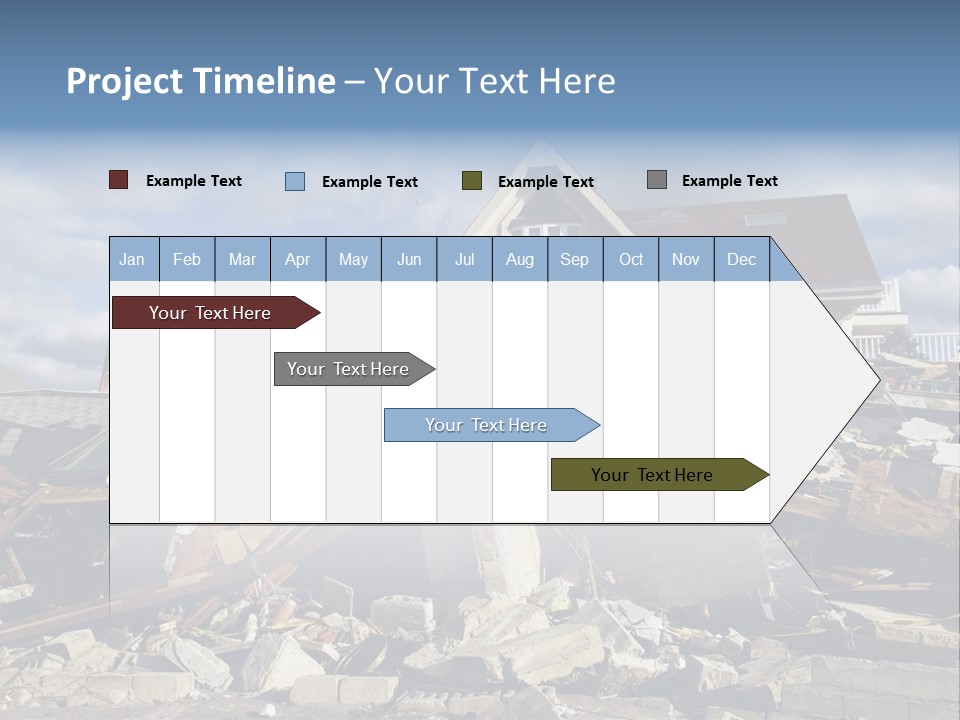 Concrete Rising Demolish PowerPoint Template