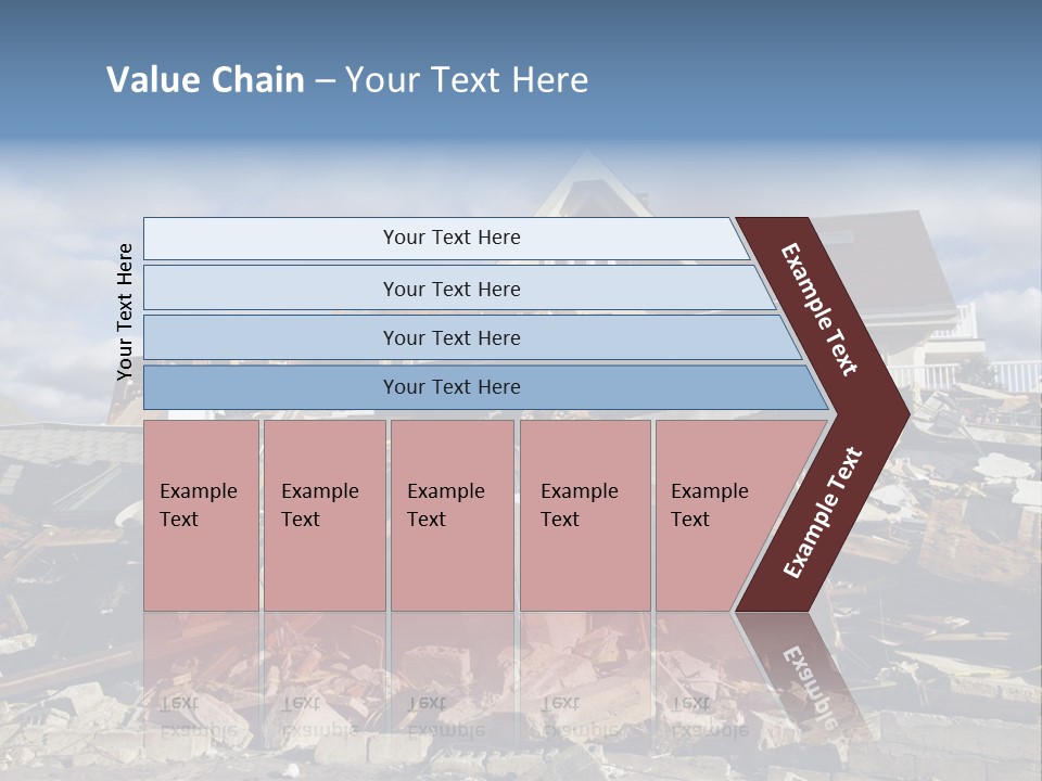 Concrete Rising Demolish PowerPoint Template