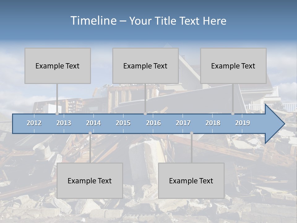 Concrete Rising Demolish PowerPoint Template