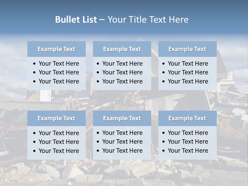 Concrete Rising Demolish PowerPoint Template