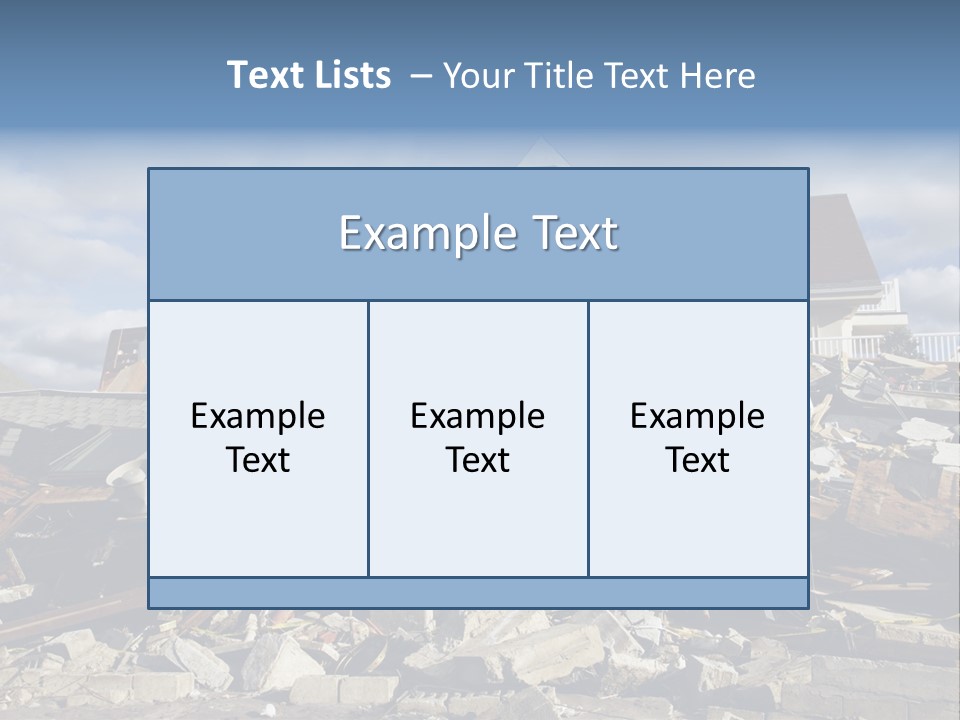 Concrete Rising Demolish PowerPoint Template