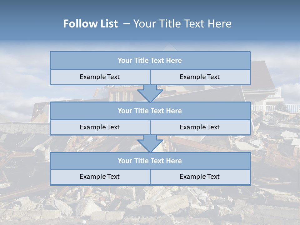 Concrete Rising Demolish PowerPoint Template