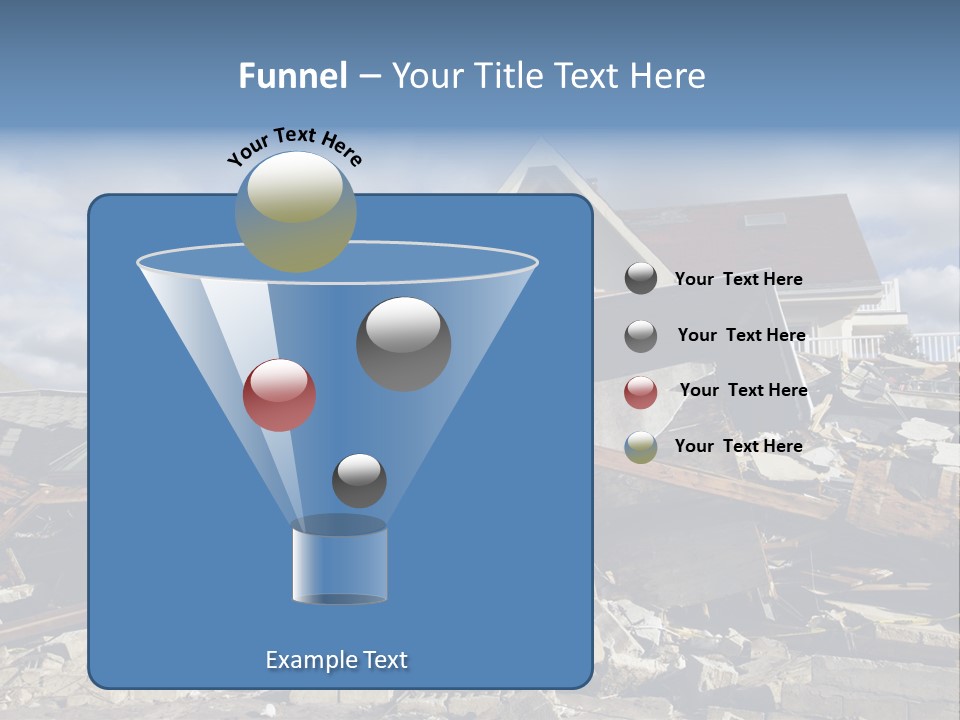 Concrete Rising Demolish PowerPoint Template