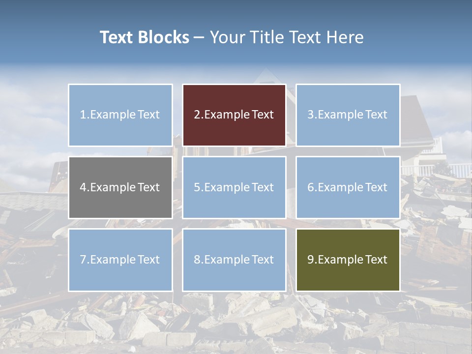 Concrete Rising Demolish PowerPoint Template