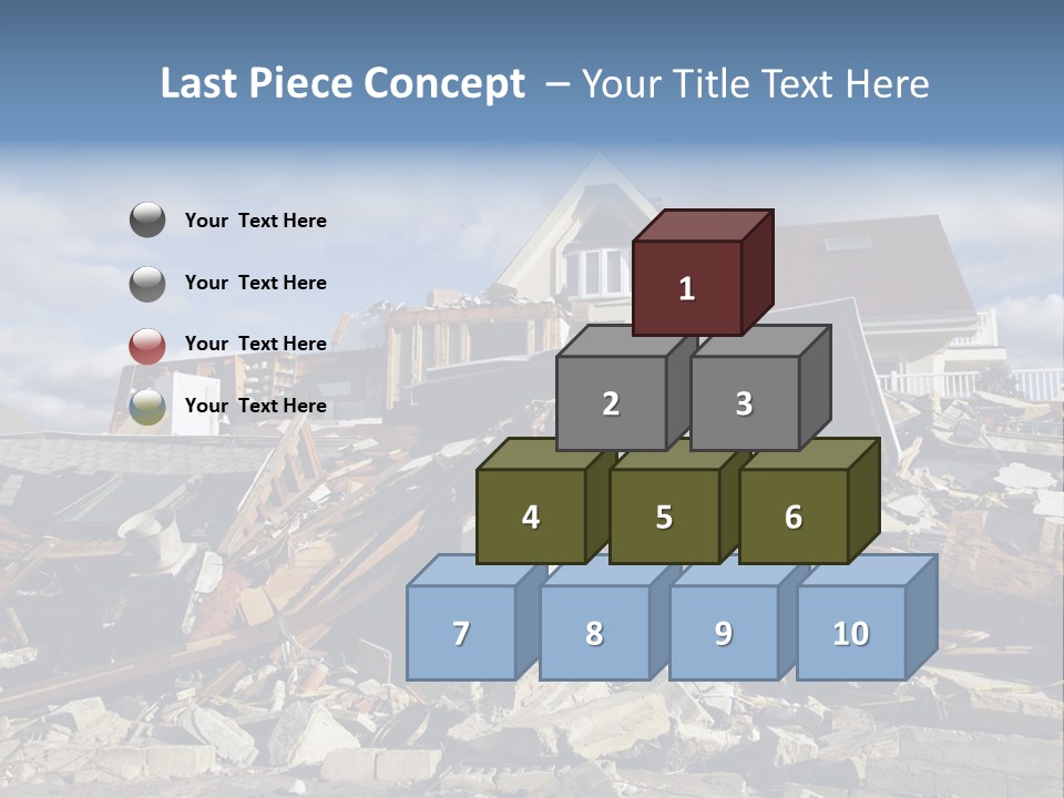 Concrete Rising Demolish PowerPoint Template