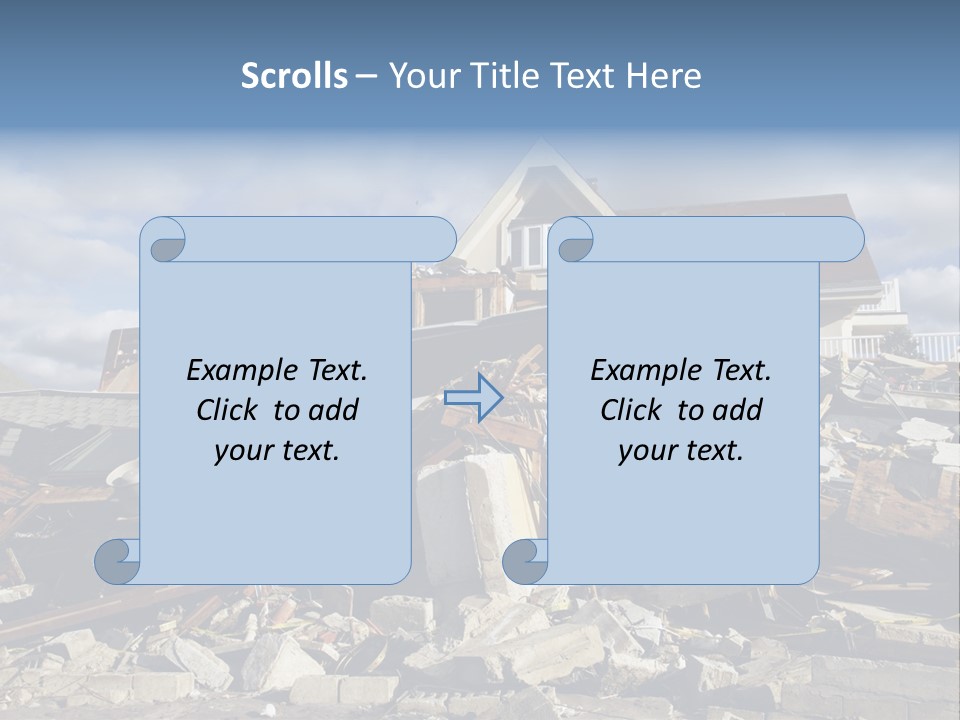 Concrete Rising Demolish PowerPoint Template