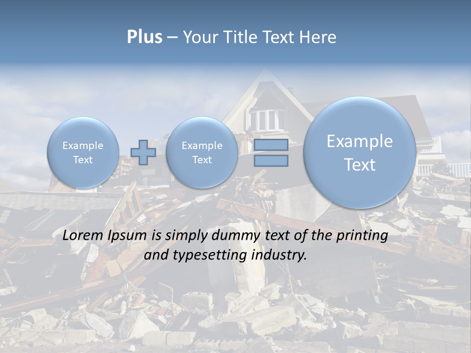 Concrete Rising Demolish PowerPoint Template