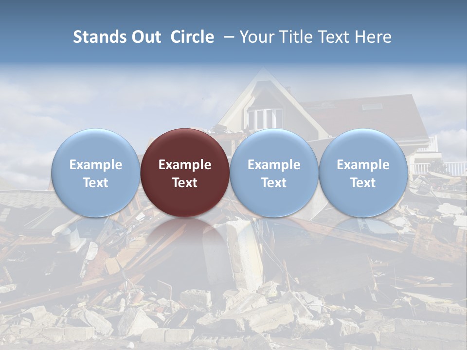 Concrete Rising Demolish PowerPoint Template