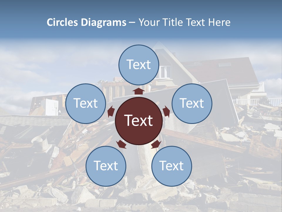 Concrete Rising Demolish PowerPoint Template