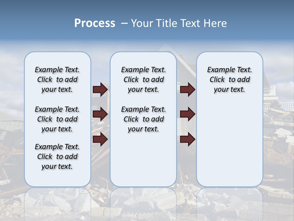Concrete Rising Demolish PowerPoint Template