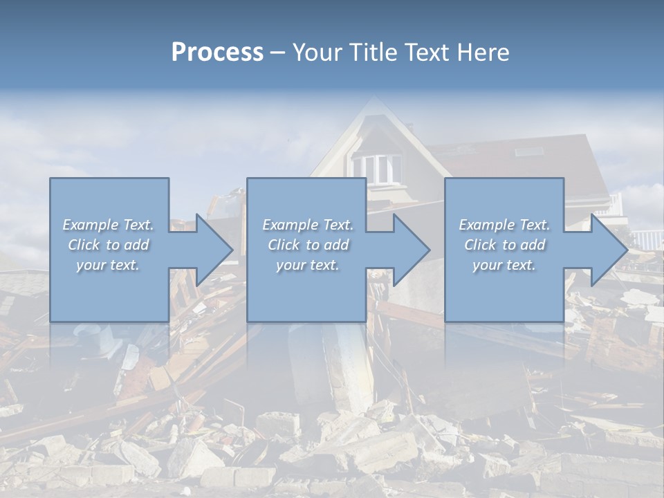 Concrete Rising Demolish PowerPoint Template