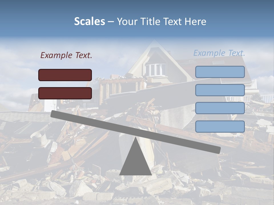 Concrete Rising Demolish PowerPoint Template