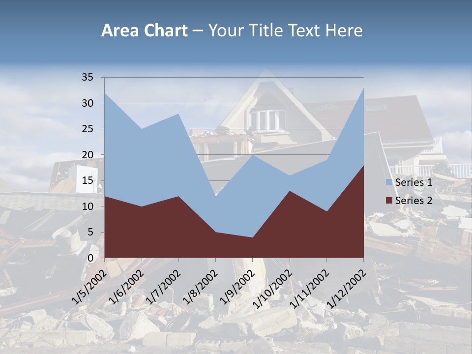 Concrete Rising Demolish PowerPoint Template