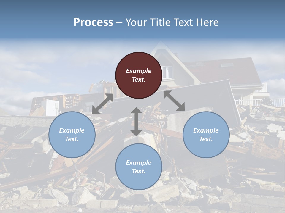 Concrete Rising Demolish PowerPoint Template