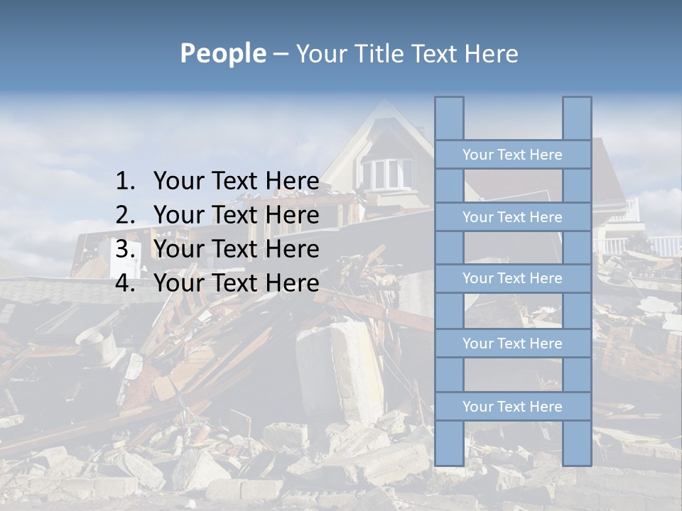 Concrete Rising Demolish PowerPoint Template