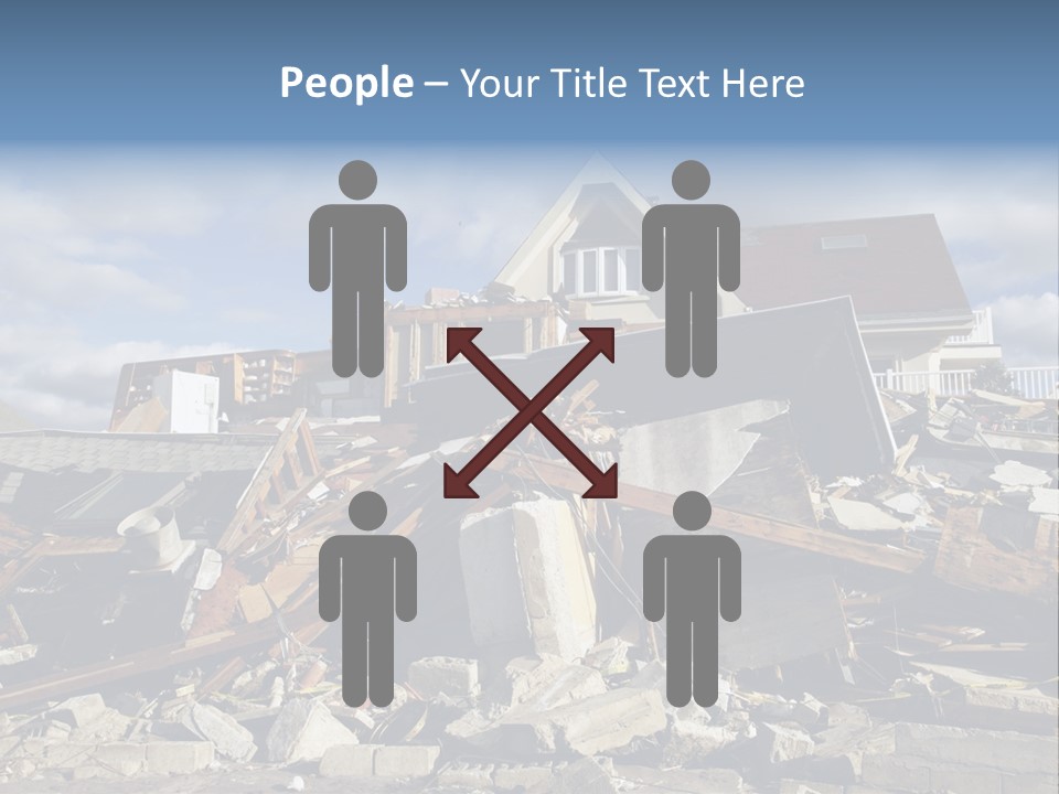 Concrete Rising Demolish PowerPoint Template