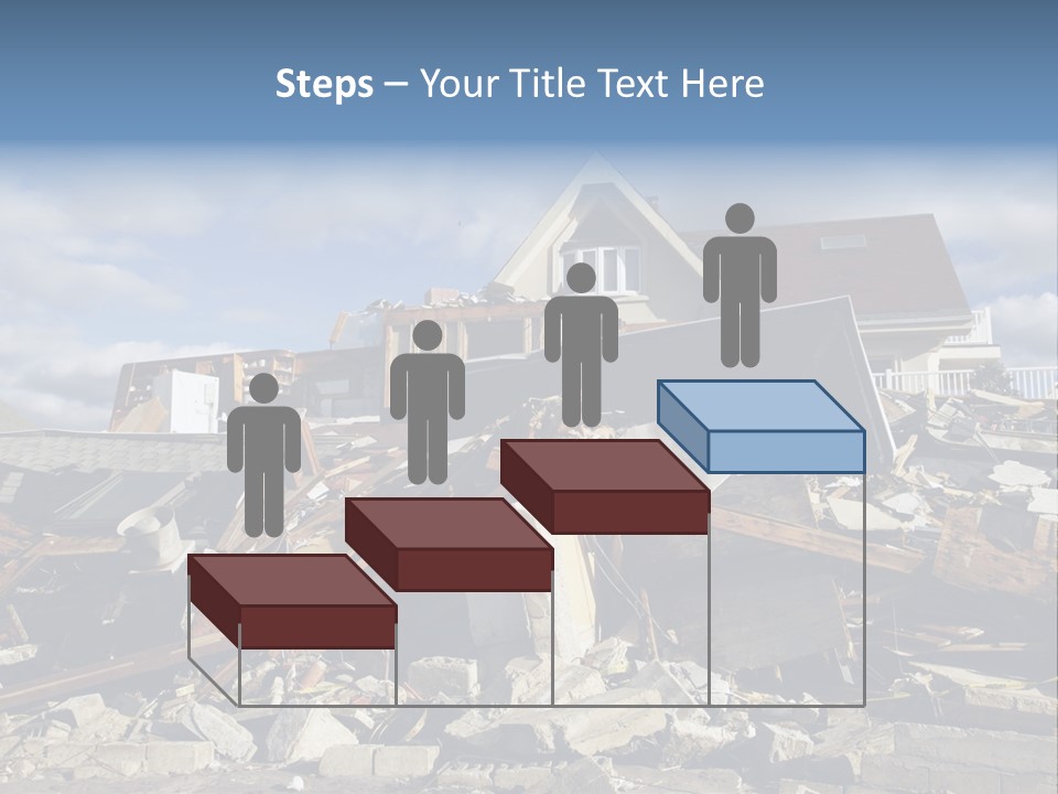 Concrete Rising Demolish PowerPoint Template