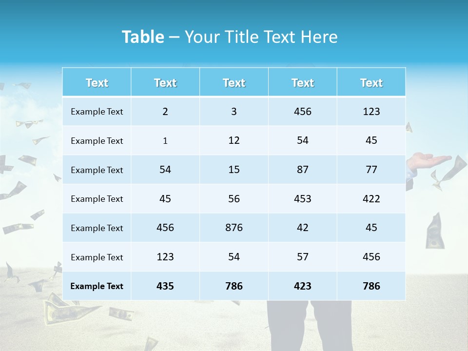 Man Standing Dollar PowerPoint Template