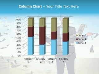 Man Standing Dollar PowerPoint Template